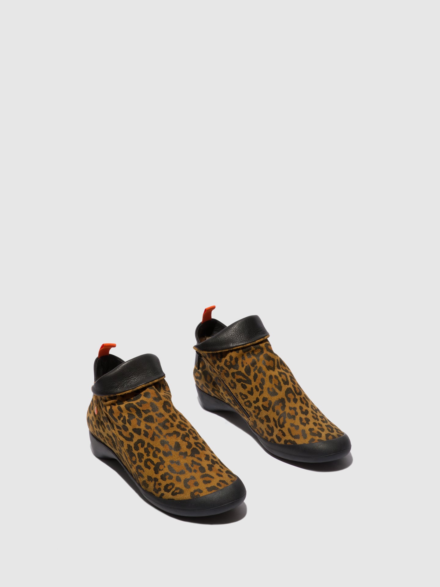 Softinos Botins com Fecho FARAH TAN/BLACK